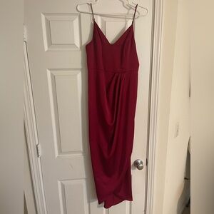 Red formal dress